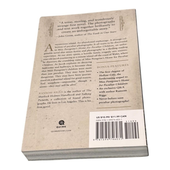 Miss Peregrine's Home For Peculiar Children Ransom Riggs YA Paperback - Picture 8 of 9